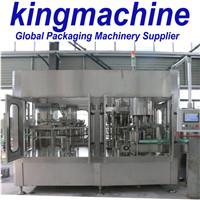 Tự động quay kính chai nước đầy thực vật để bán